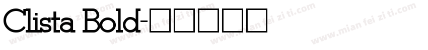 Clista Bold字体转换